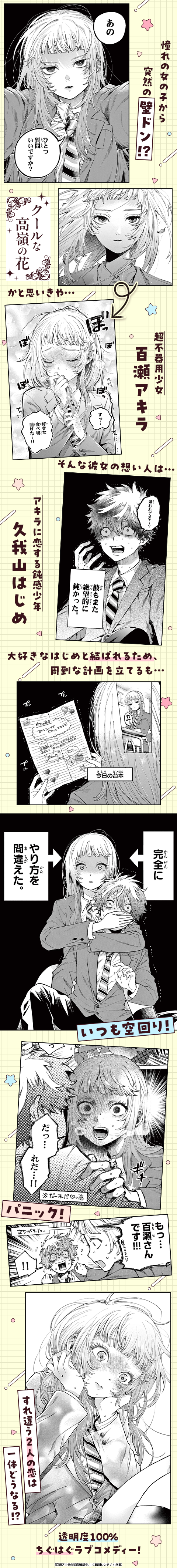 百瀬アキラの初恋破綻中。
