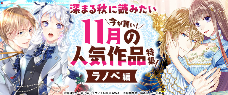 今が買い！11月の人気作品特集！ライトノベル編