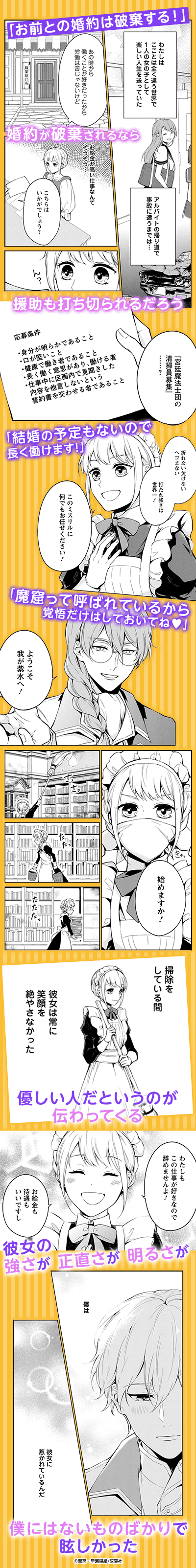 婚約破棄されたのでお掃除メイドになったら笑わない貴公子様に溺愛されました（コミック）