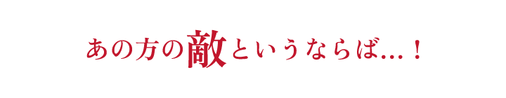 あの方の敵というならば…！