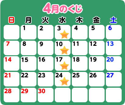 4月のくじ