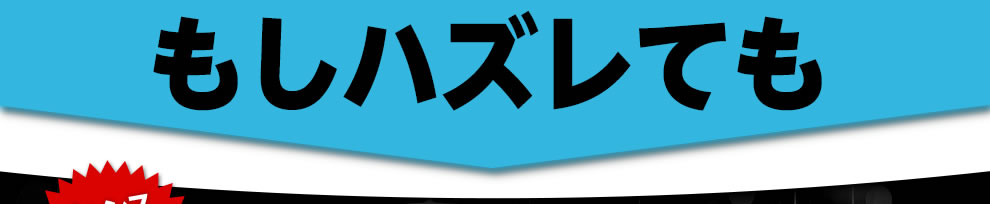 もし外れても！