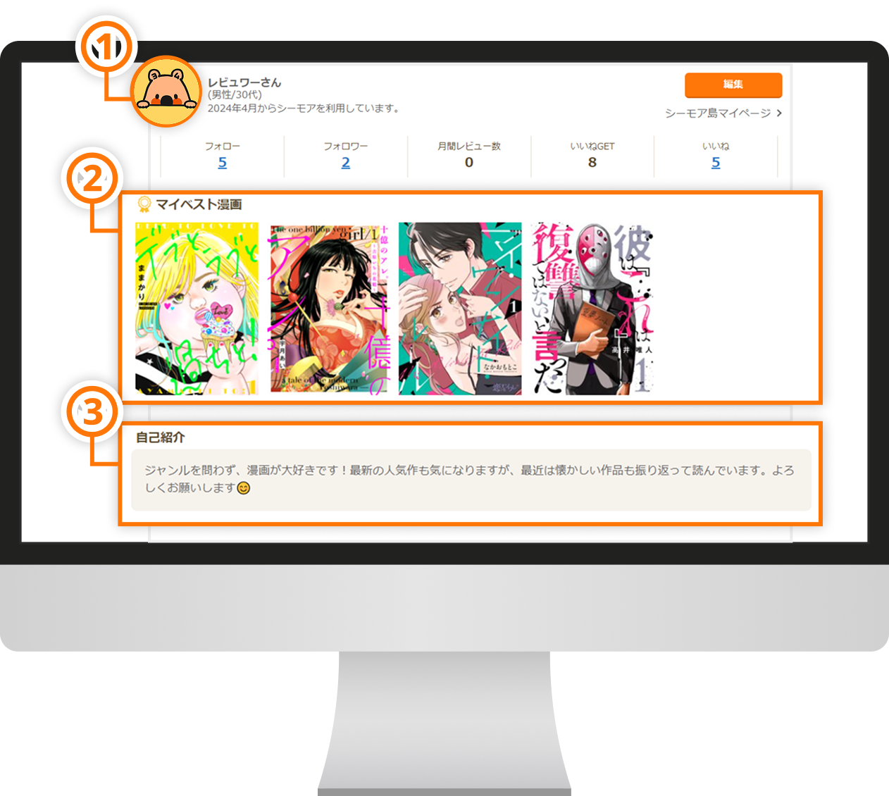 プロフールを設定しよう！のイメージ画像