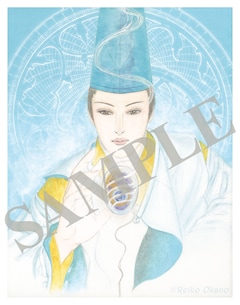 岡野玲子がイラストを描いた入場者特典第2弾のイラストカード。