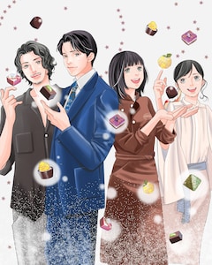 神尾葉子が「匿名の恋人たち」に寄せた描き下ろしイラスト